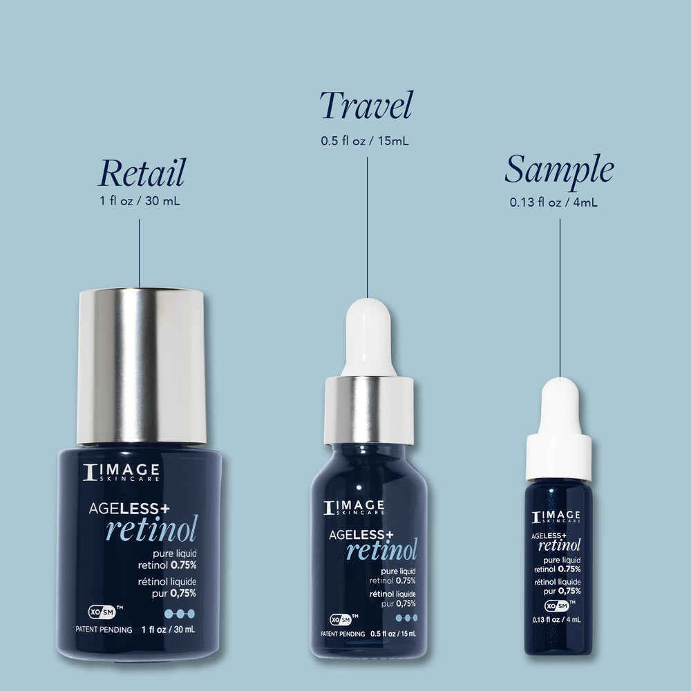 Travel Size AGELESS+ retinol Pure liquid retinol 0.75% 15 ml A-135